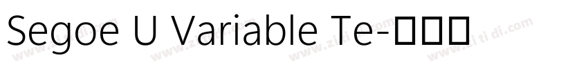 Segoe U Variable Te字体转换